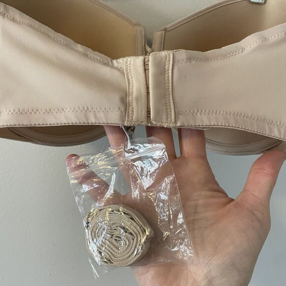 NWOT Wacoal 38DD Red Carpet Strapless Convertible Bra Beige - Picture 5 of 7